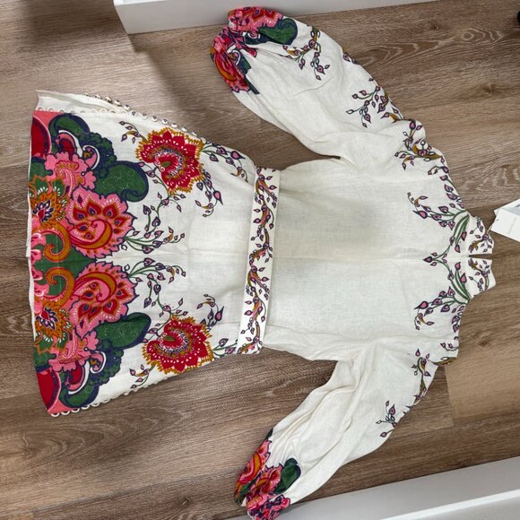 Zimmerman Lovestruck Resort Mini Linen Dress Sz 3 Brand New With Tags! - Picture 6 of 9